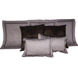 Luxe Habitat Accent Pillow: 2 Decor Pillow, 3 Lrg Sham Cover or 2 Throw Pillow